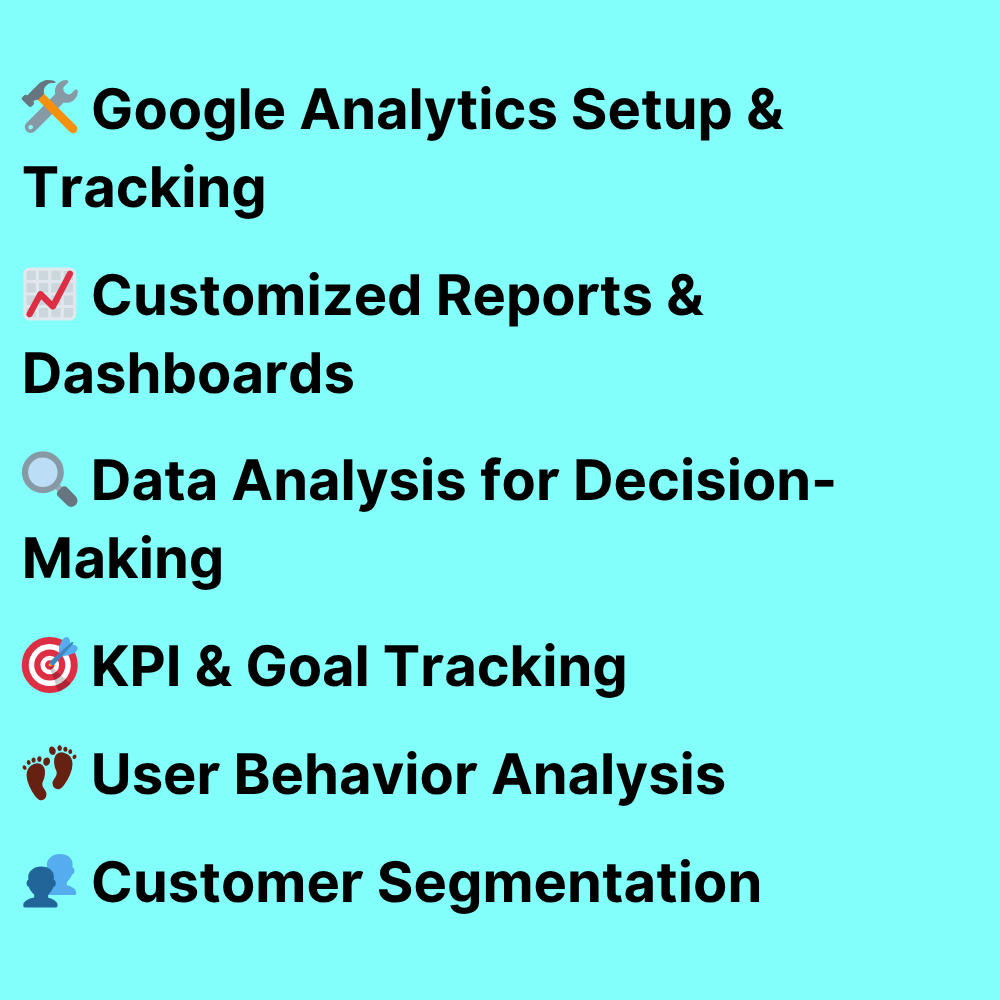 Analytics & Insights Monthly Plan