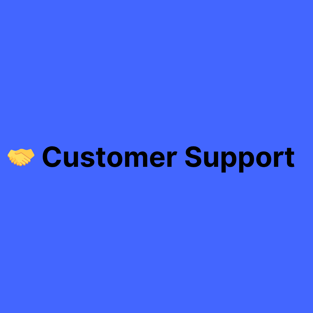 Customer Support